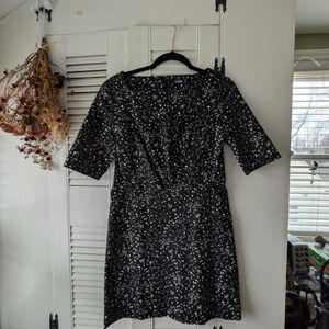 Kate Spade Black and White Patterned Mini Dress